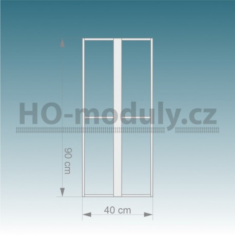 Stavebnice modulu – rovina jednokolejná 90 cm