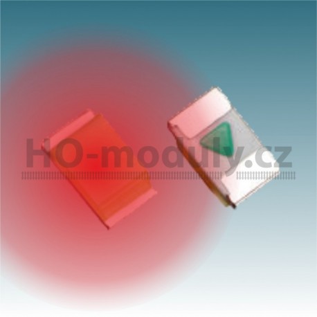 SMD LED dioda 0805 – červená