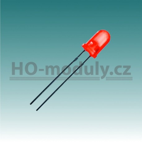 LED dioda 3 mm – červená