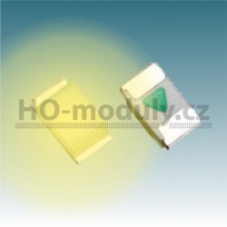 SMD LED dioda 0402 – teplá bílá