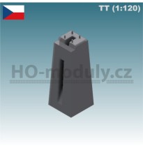 Betonová patka trpasličího návěstidla