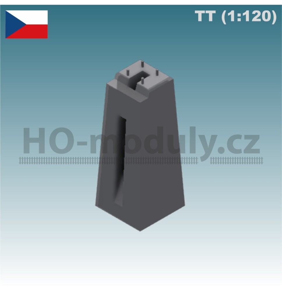 Betonová patka trpasličího návěstidla