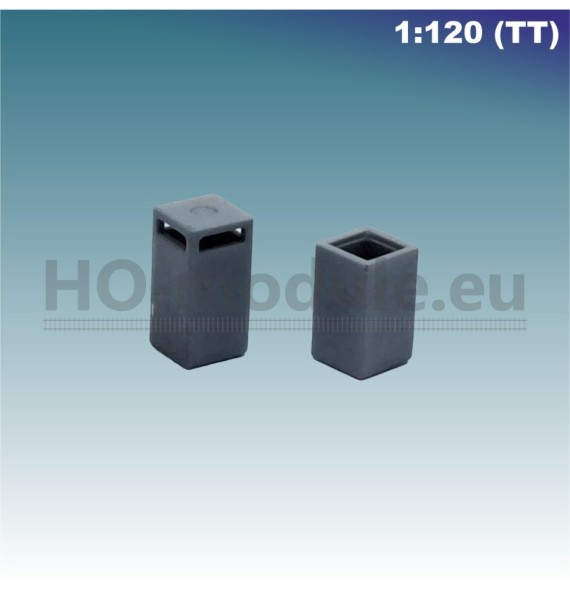 Betonový odpadní koš II