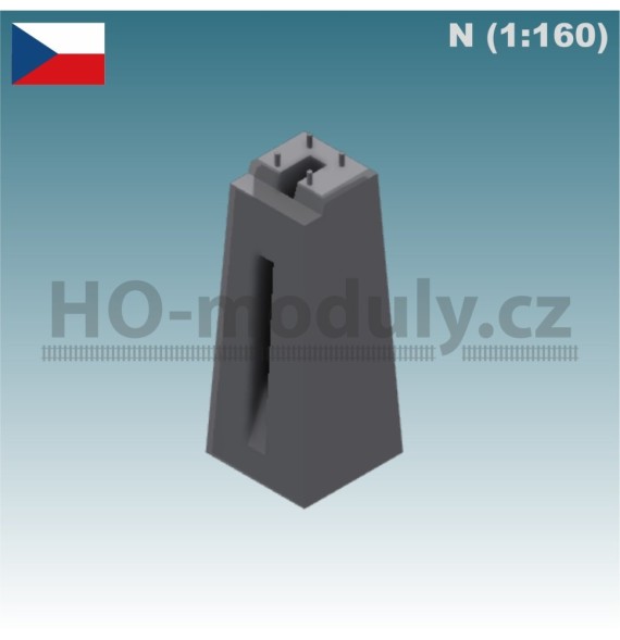 Betonová patka trpasličího návěstidla