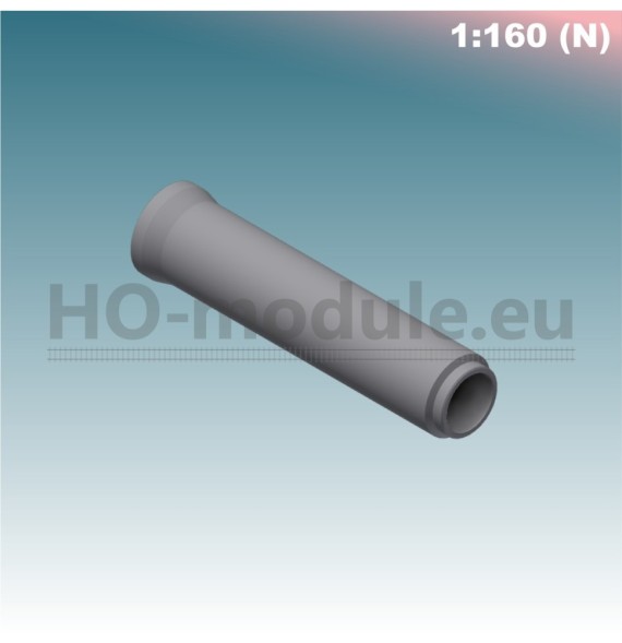 Betonová trubka dlouhá