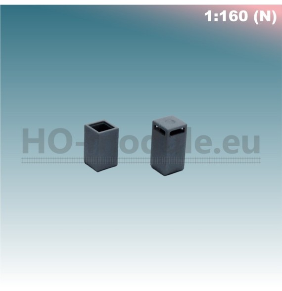 Betonový odpadní koš II