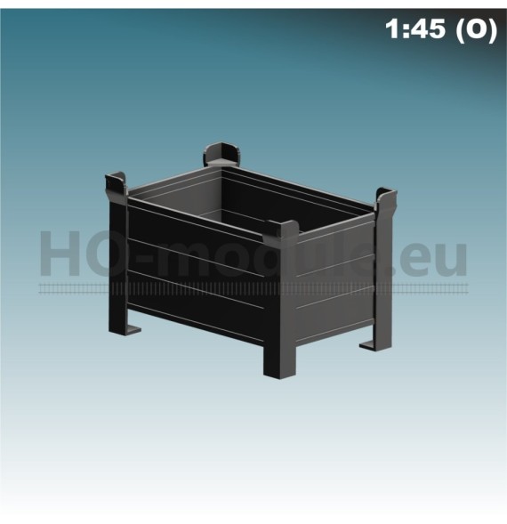 Plechová bedna na šrot