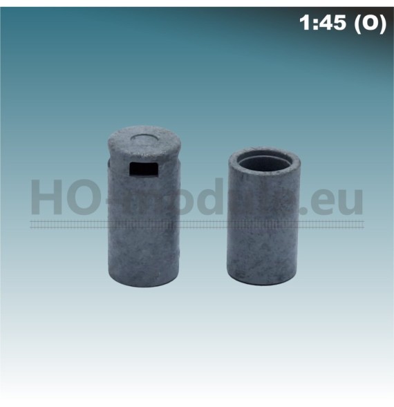 Betonový odpadní koš I