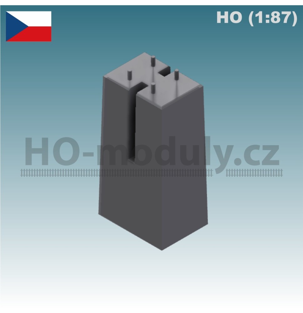 Betonová patka návěstidla