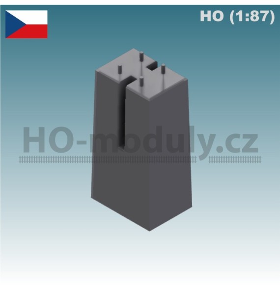 Betonová patka návěstidla