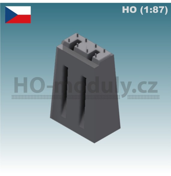 Betonová patka trpasličího návěstidla