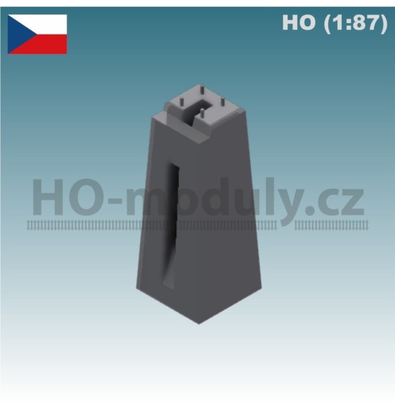 Betonová patka trpasličího návěstidla