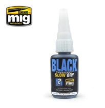 Black Slow Dry Cyanoacrylate