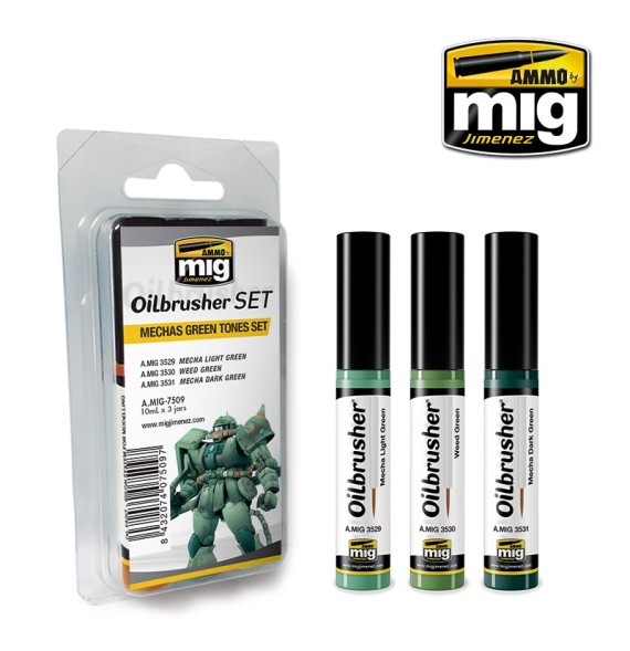 Mechas Green Tones OILBRUSHER SET