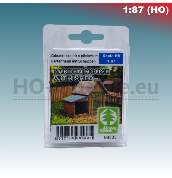 Zahradní domek s přístavkem