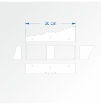 Modul rovný 15 cm – čela B96 a F96