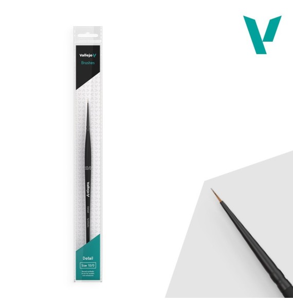 Vallejo Detail Round Synthetic Brush No. 10/0