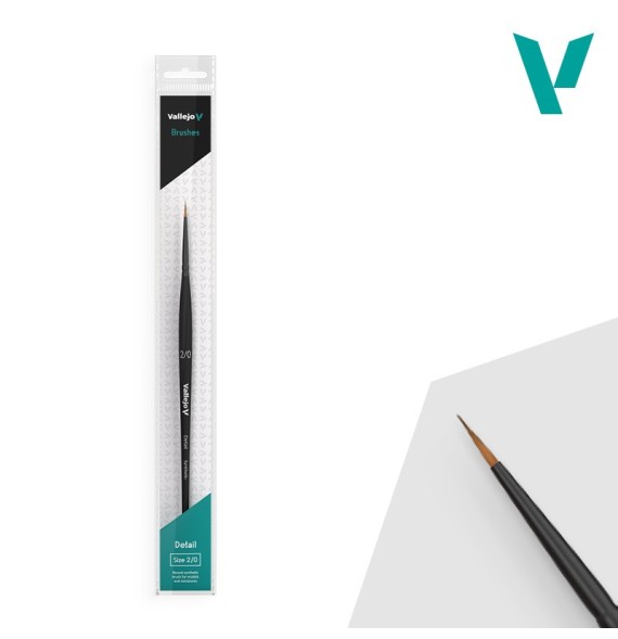 Vallejo Detail Round Synthetic Brush No. 2/0