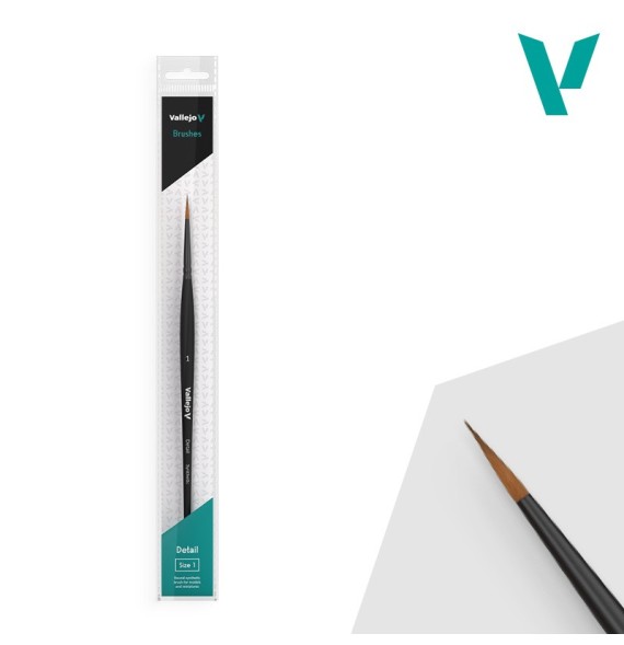 Vallejo Detail Round Synthetic Brush No. 1
