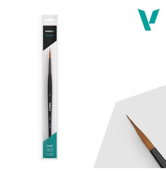 Vallejo Detail Round Synthetic Brush No. 4