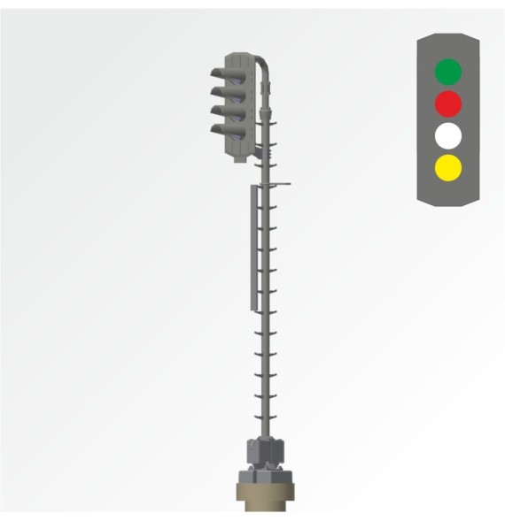 Světelné návěstidlo – 4 světla z/č/b/ž