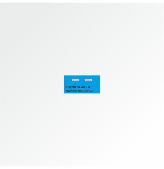 Obtisk POZOR VLAK