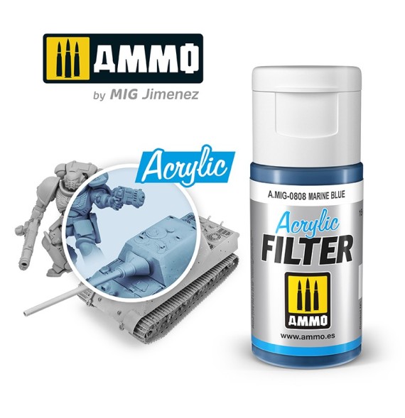 ACRYLIC FILTER Marine Blue