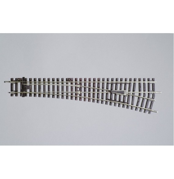 Výhybka pravá – dřevěné pražce