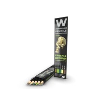 Watercolor Pencil set – Green And Brown