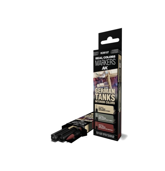 Real Colors Markers Set – German Tanks Interior Colors