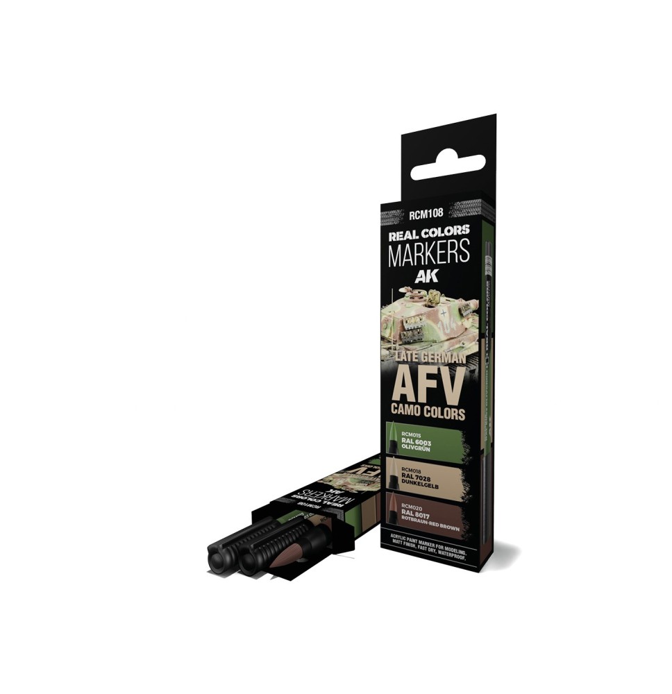 Real Colors Markers Set – Late German AFV Camo Colors