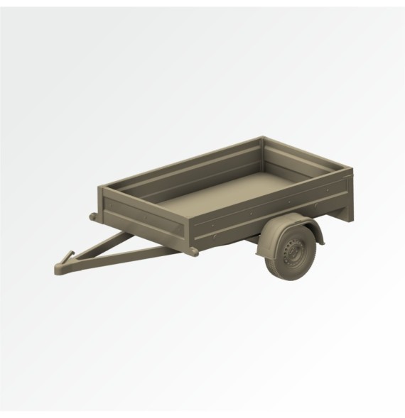 Přívěs za auto bez plachty