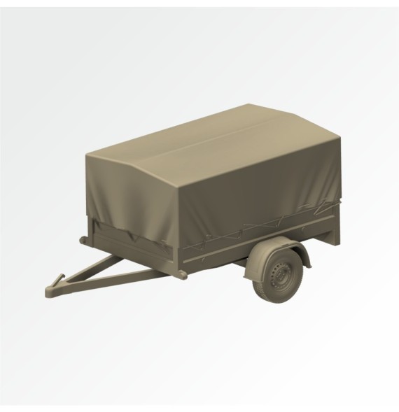 Přívěs za auto s vysokou plachtou