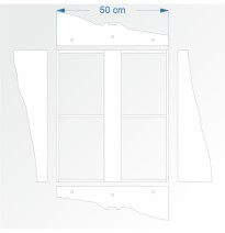 Modul rovný 60 cm – čela B96 a B96