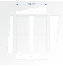 Modul rovný 60 cm – čela B96 a E96