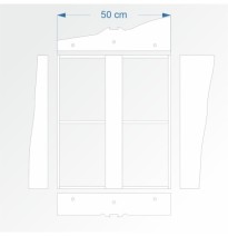 Modul rovný 60 cm – čela B96 a F96