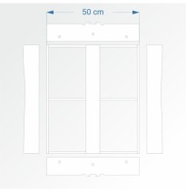 Modul rovný 60 cm – čela F96 a F96