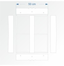 Modul rovný 60 cm – čela F96 a F96