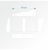 Modul rovný 30 cm – čela B96 a F96