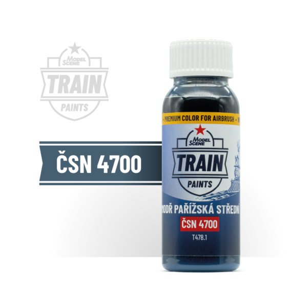 MS Train Paints – Modř pařížská střední ČSN 4700