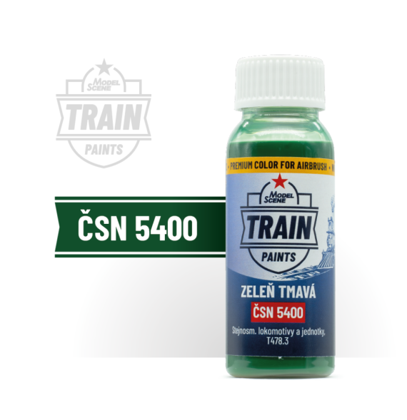 MS Train Paints – Zeleň tmavá ČSN 5400