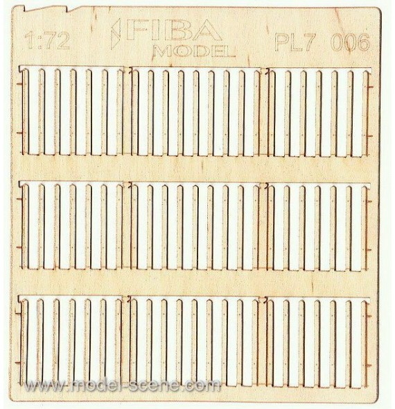 Plaňkový plot slabší