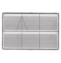 Drátěný plot vysoký s ostnatým drátem