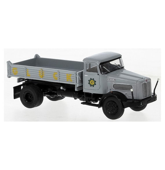 Brekina, Büssing Commodore SAK Kipper, 1963, Glück, 1:87