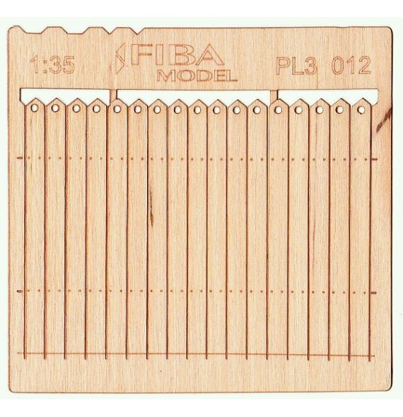 Prkenná ohrada – zdobené okraje