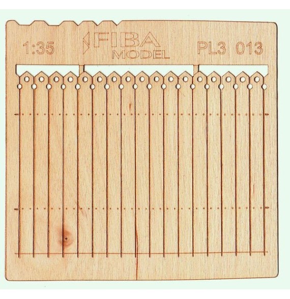 Prkenná ohrada – zdobené okraje