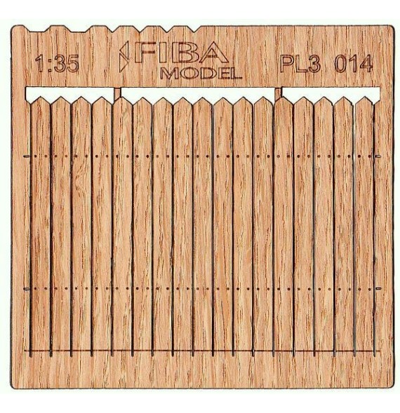 Prkenná ohrada – špičatý okraj