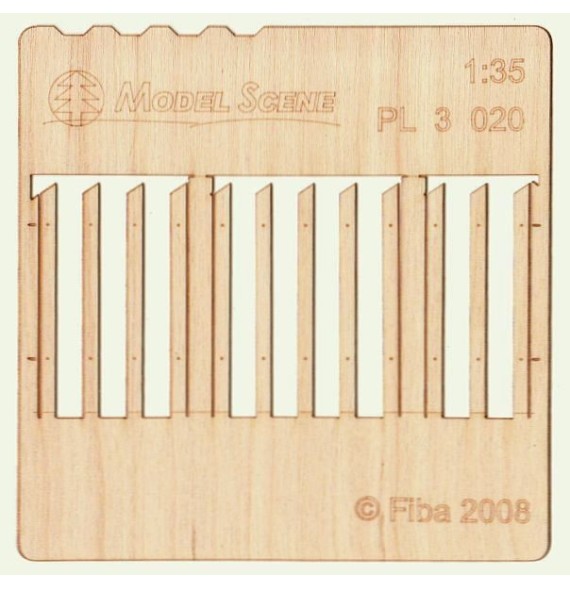 Prkenný plot – užší prkna