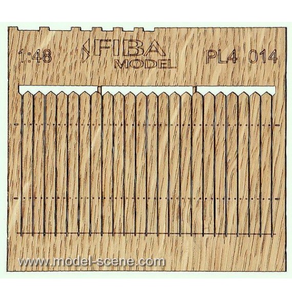 Prkenná ohrada – špičatý okraj