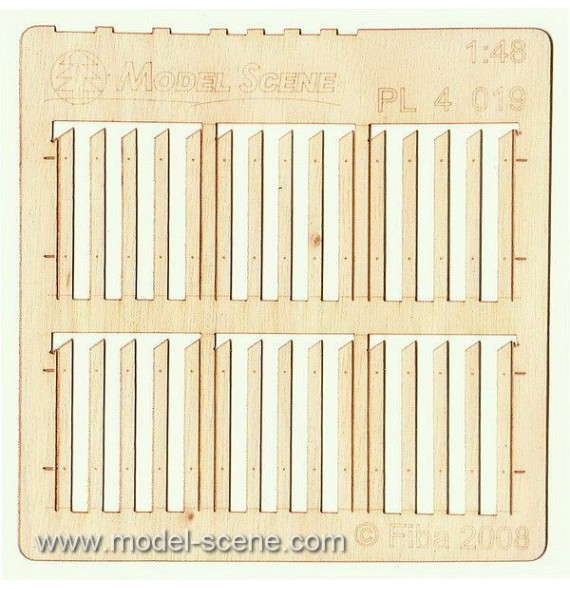 Prkenný plot – širší prkna